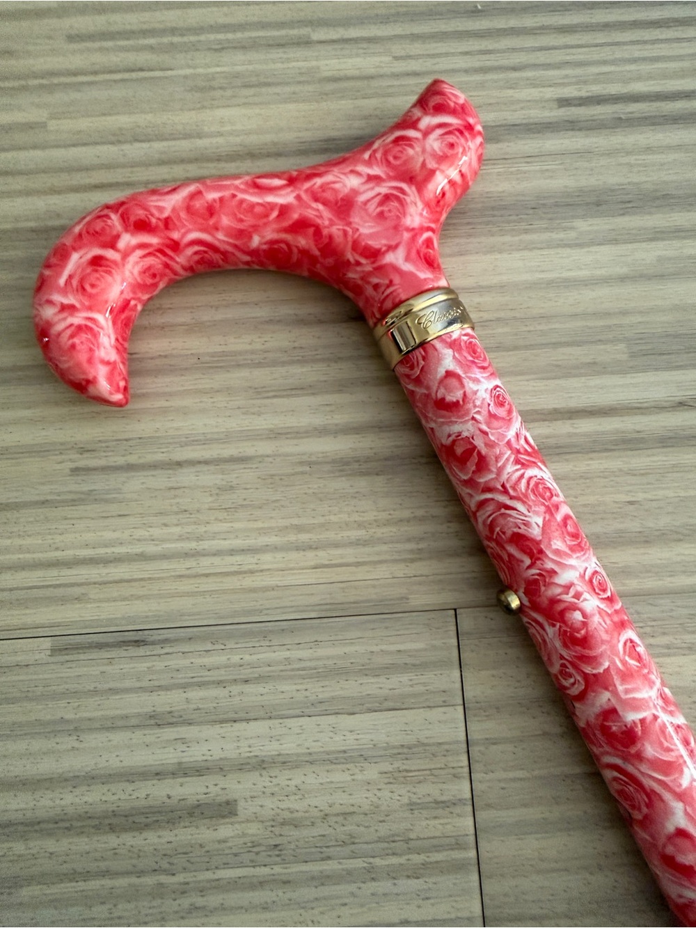 Coral Cane / Walking Stick by Classic Canes, England, w Adjustable Height NWOT